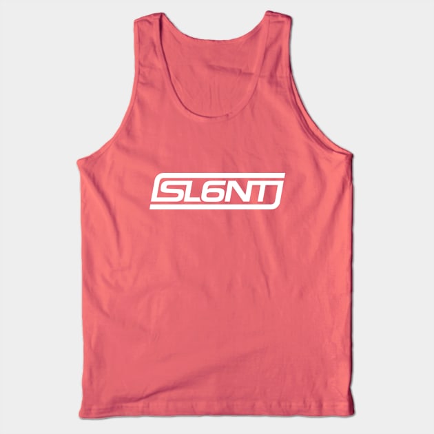 Slant 6 Icon (White + Blue) Tank Top by jepegdesign